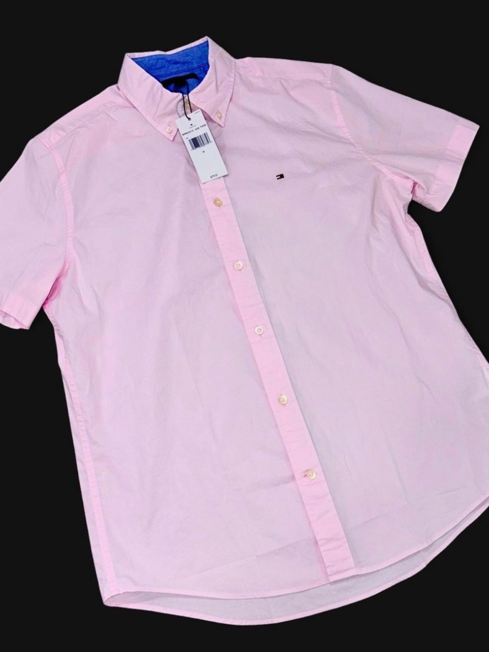 Tommy Hilfiger Light Pink Oxford Button Down Shirt Men’s Medium NWT